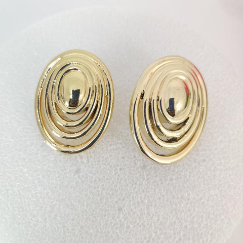 Golden Ripple Studs