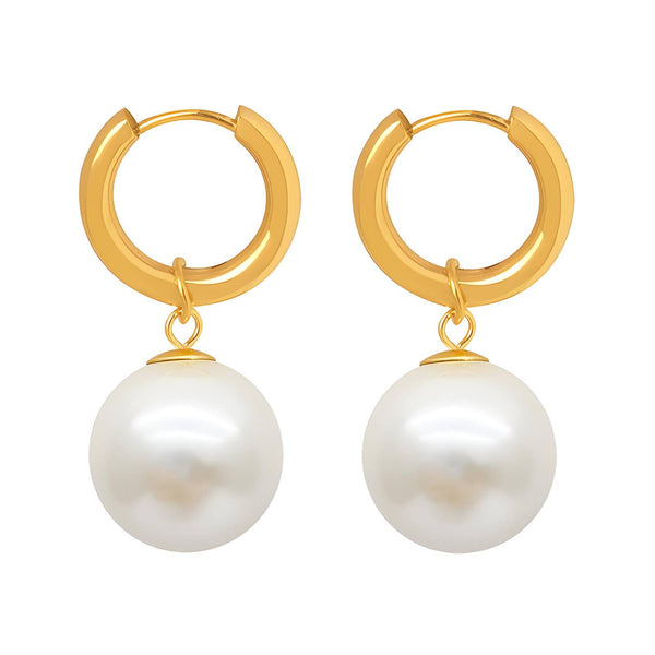 Aurora Pearl Hoops