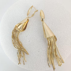 Golden Cascade Earrings