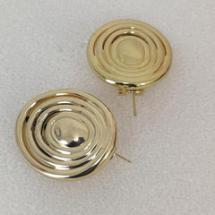 Golden Ripple Studs