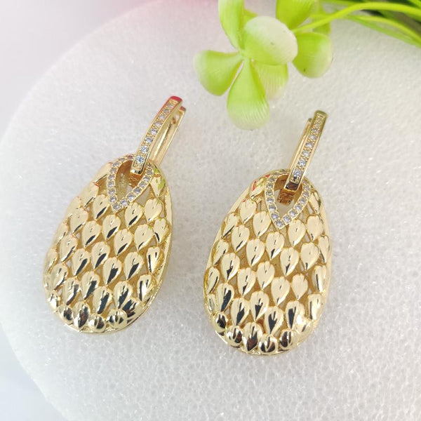 Golden Teardrop Elegance