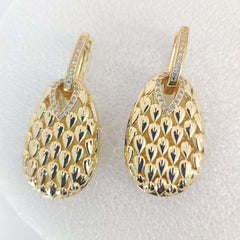 Golden Teardrop Elegance