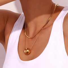 Golden Wave Necklace