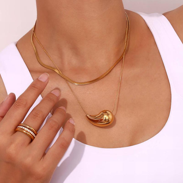 Golden Wave Necklace