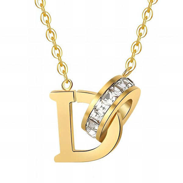 Linked Initial Necklace