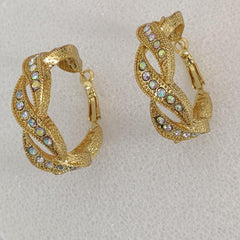 Opulent Twist Hoops