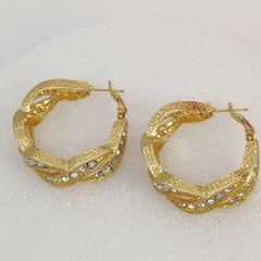 Opulent Twist Hoops