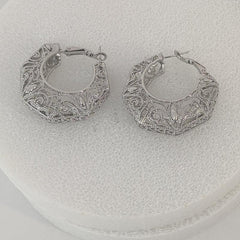 Ornate Filigree Hoops