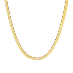 Sleek Herringbone Chain Necklace