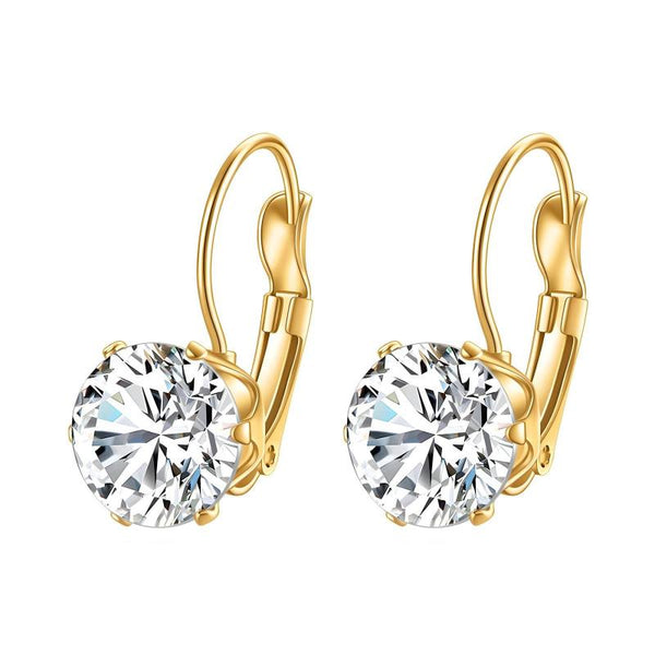 Solitaire Shine Earrings