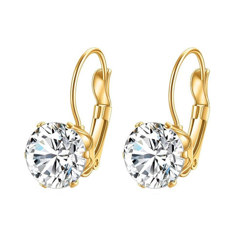 Solitaire Shine Earrings